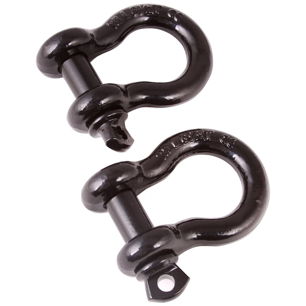 Rugged Ridge D-SHACKLE 3/4 INCH BLACK PAIR 11235.04 - main